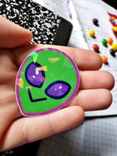 Holographic Alien Vinyl Sticker