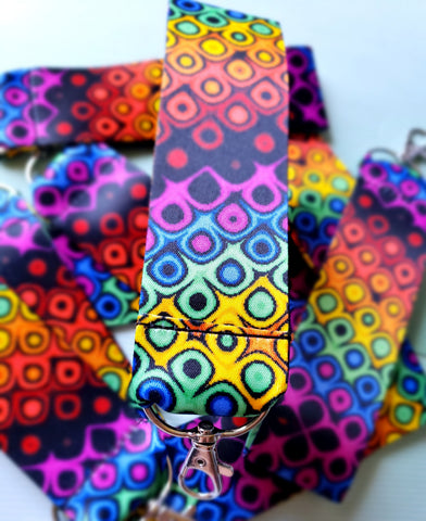 Rainbow Pixel Pride Wrist Strap