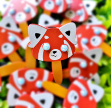 Red Panda Popsicle Enamel Pin