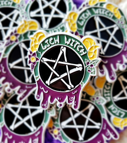 Lich Witch Enamel Pin