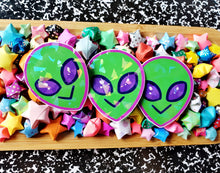 Holographic Alien Vinyl Sticker