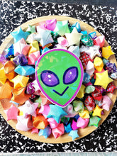 Holographic Alien Vinyl Sticker
