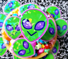 Holographic Alien Vinyl Sticker