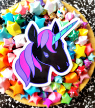 Goth Unicorn Vinyl Sticker