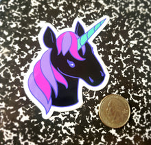 Goth Unicorn Vinyl Sticker
