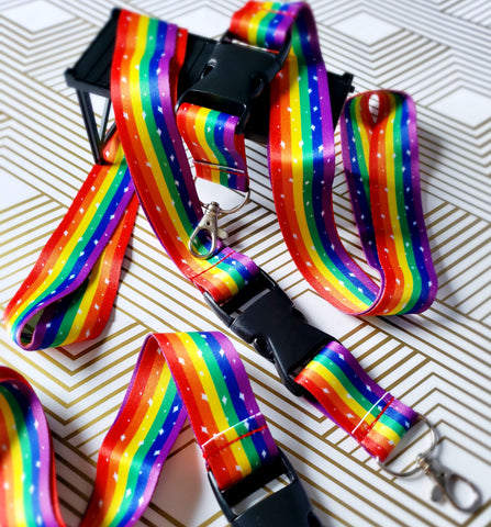 Gay / LGBT Sparkle Pride Lanyard