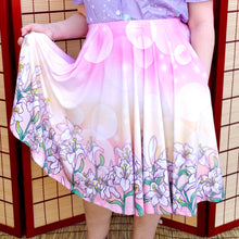 Shoujo Lilies Midi Skirt With Pockets