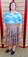 Here There Be Dragons! Midi Skirt With Pockets