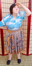 Here There Be Dragons! Midi Skirt With Pockets