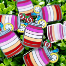 Lesbian Lemonade - Pastry Pride Enamel Pin - Seconds Discounted