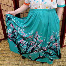 COLLAB: Maya Kern Cherry Tree Maxi Skirt with Pockets