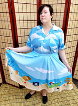 COLLAB: Laughing Bear Pirate's Life Midi Skirt with Pockets