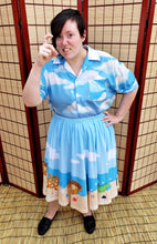 COLLAB: Laughing Bear Pirate's Life Midi Skirt with Pockets