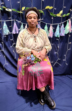 Drying Herbs Midi Skirt With Pockets