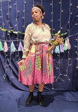Drying Herbs Midi Skirt With Pockets