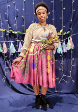 Drying Herbs Midi Skirt With Pockets