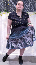 Spooky Forest Midi Skirt with Pockets