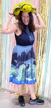 Sea Serpent Midi Skirt with Pockets