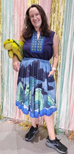 Sea Serpent Midi Skirt with Pockets