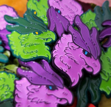 Fluffy Dragon Enamel Pins