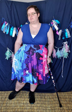 Pixel Nebula Midi Skirt With Pockets