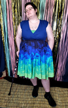 Pixel Tides Midi Skirt With Pockets