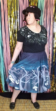 Spooky Forest Midi Skirt with Pockets