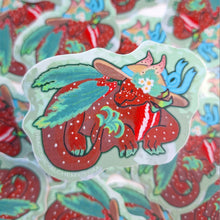 Strawberry Dragon Vinyl Sticker