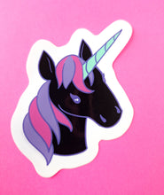 Goth Unicorn Vinyl Sticker