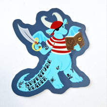 Adventure Reader Dragon Vinyl Sticker