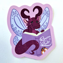 Romance Reader Dragon Vinyl Sticker