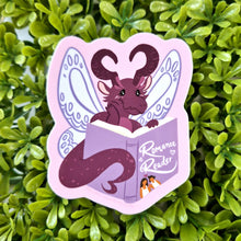 Romance Reader Dragon Vinyl Sticker