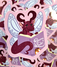 Romance Reader Dragon Vinyl Sticker