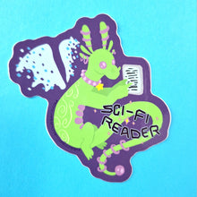 Sci-fi Reader Dragon Vinyl Sticker