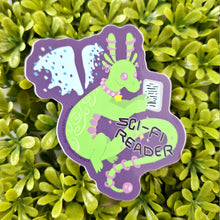 Sci-fi Reader Dragon Vinyl Sticker