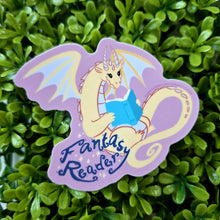 Fantasy Reader Dragon Vinyl Sticker