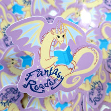 Fantasy Reader Dragon Vinyl Sticker