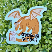 Mystery Reader Dragon Vinyl Sticker