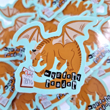 Mystery Reader Dragon Vinyl Sticker