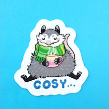 Cozy Scarf Opossum Vinyl Sticker