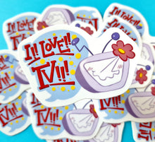 I Love TV!! Vinyl Sticker