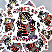 Raised on 2000s Emo Badger Vinyl Sticker