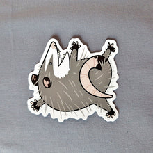 Opossum Sploot Vinyl Sticker