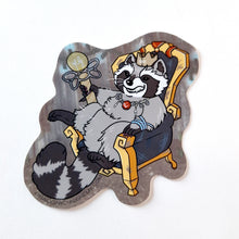 Raccoon Royalty Vinyl Sticker