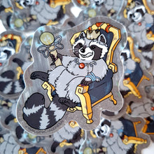 Raccoon Royalty Vinyl Sticker