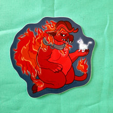 Bull Dragon Holding Unicorn Vinyl Sticker