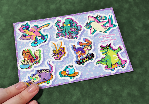 90s Critters Sticker Sheet