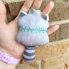 Trash Royalty Raccoon Plush Squishy Keychain