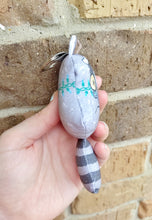 Trash Royalty Raccoon Plush Squishy Keychain