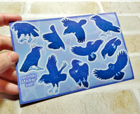 Corvid Treasure Hunters Sticker Sheet
